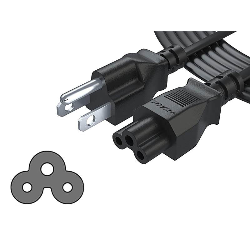 New Extra Long 12 Ft 3 Prong AC Laptop Power Cord Cable for Dell IBM HP Compaq Asus Sony Toshiba Lenovo Acer Gateway MSI Notebook Computer Charger  IEC60320 IEC320 C5 to NEMA 515P