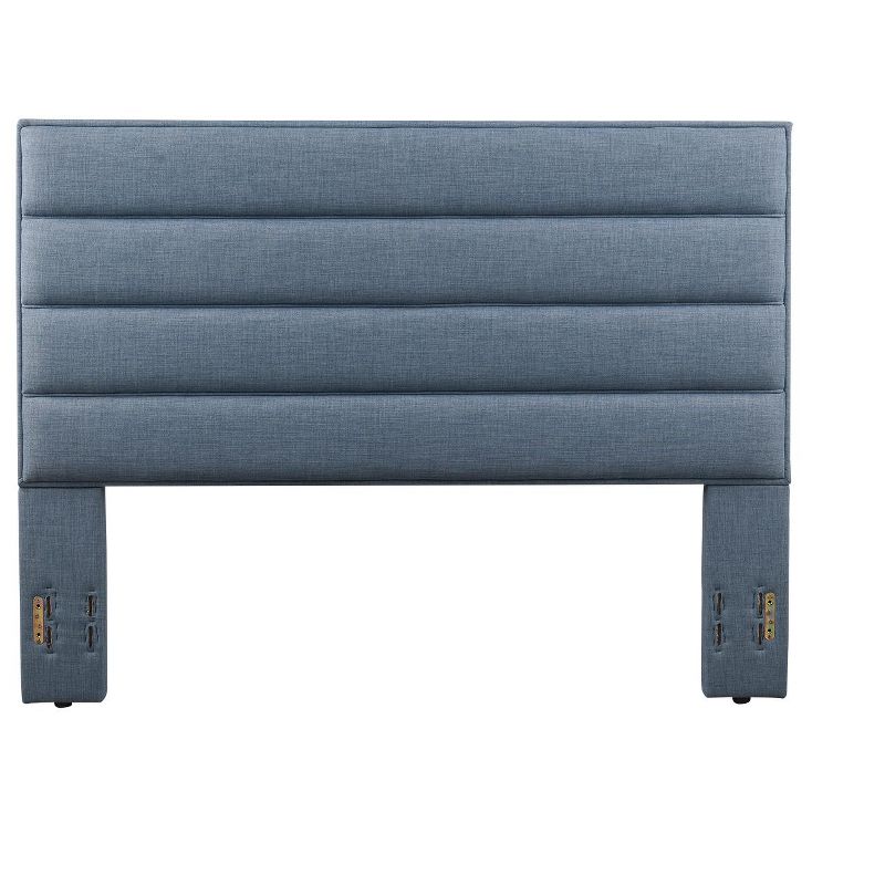 Glenwillow Home Dowling Upholstered Headboard in Blue, King/California King Size