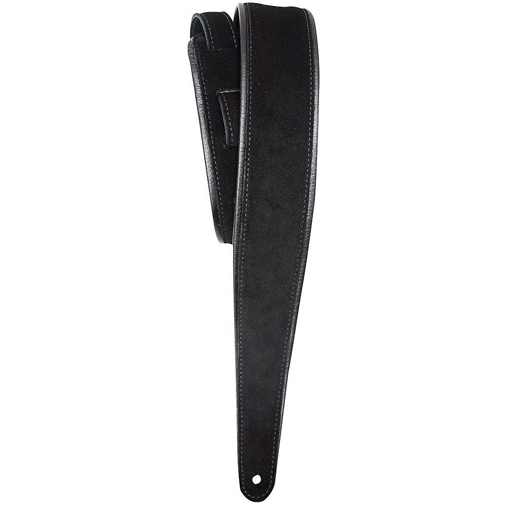 LM Products PM-8 Premier Suede Guitar Strap Black