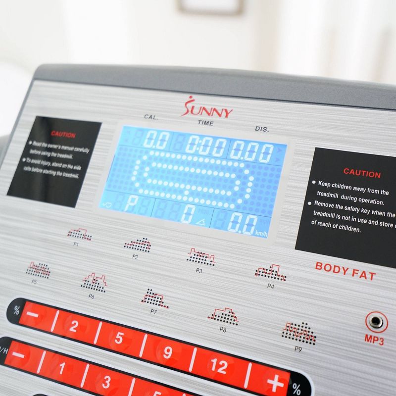 Sunny Health & Fitness Treadmill with Auto Incline