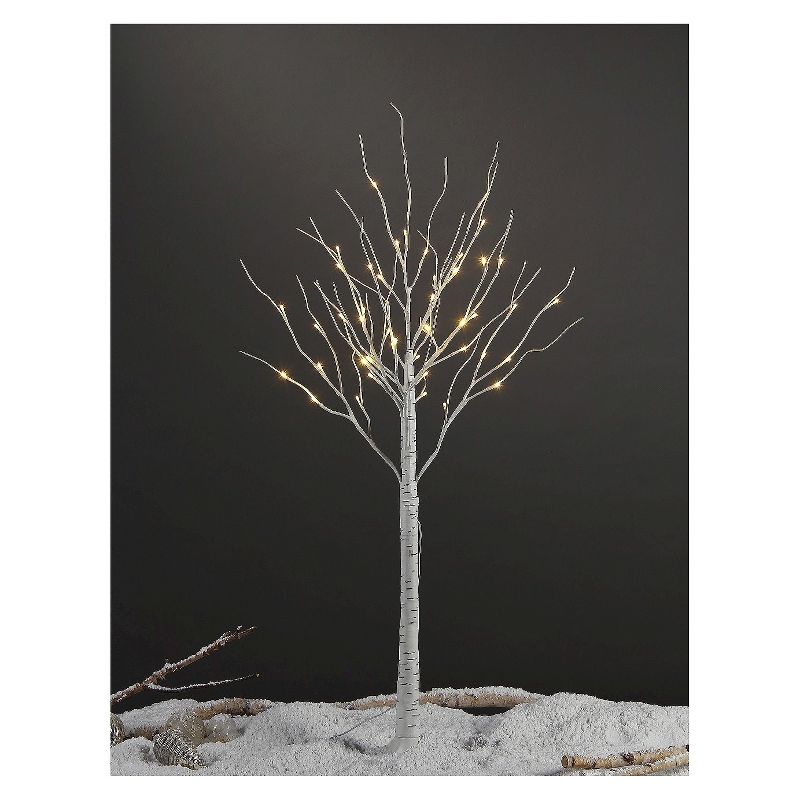 Lightshare 4' LED Birch Tree Decoration Light - Warm White Lights