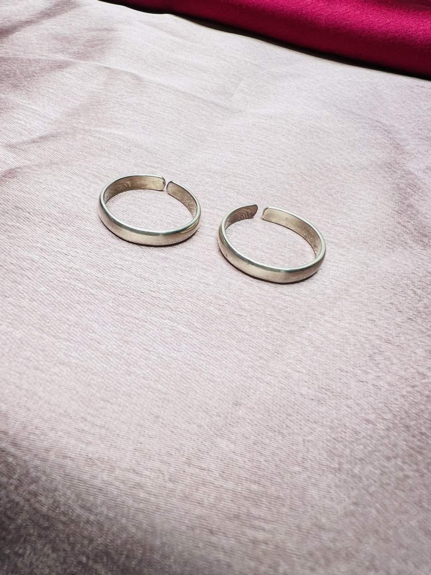 Arte Jewels 925 Sterling Silver Toe Rings (Pair of 2)