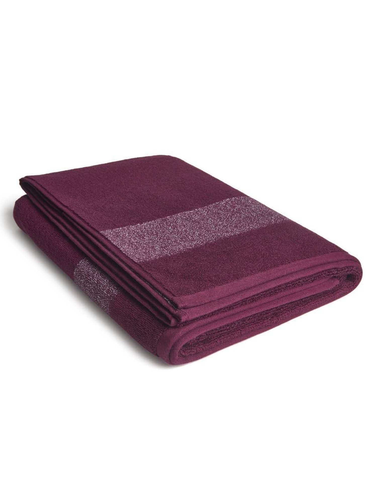 DDecor Ace Maroon Cotton 600 GSM Bath Towel - Set of 1