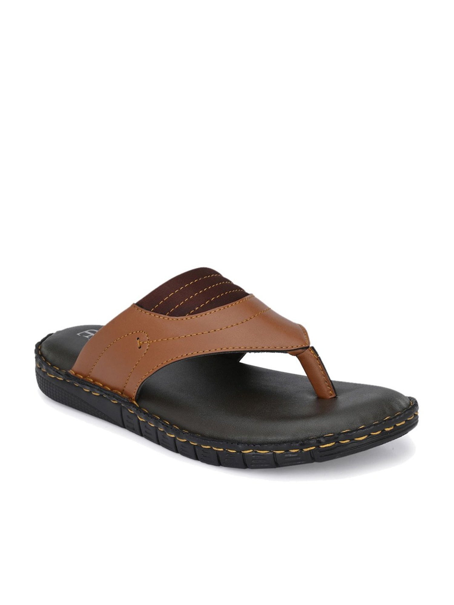 El Paso Men's Tan Thong Sandals