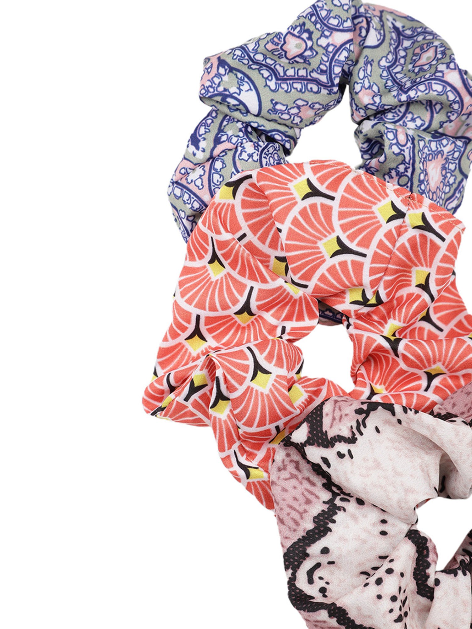 Aditi Wasan Off White Printed Head Bands Pack of 2