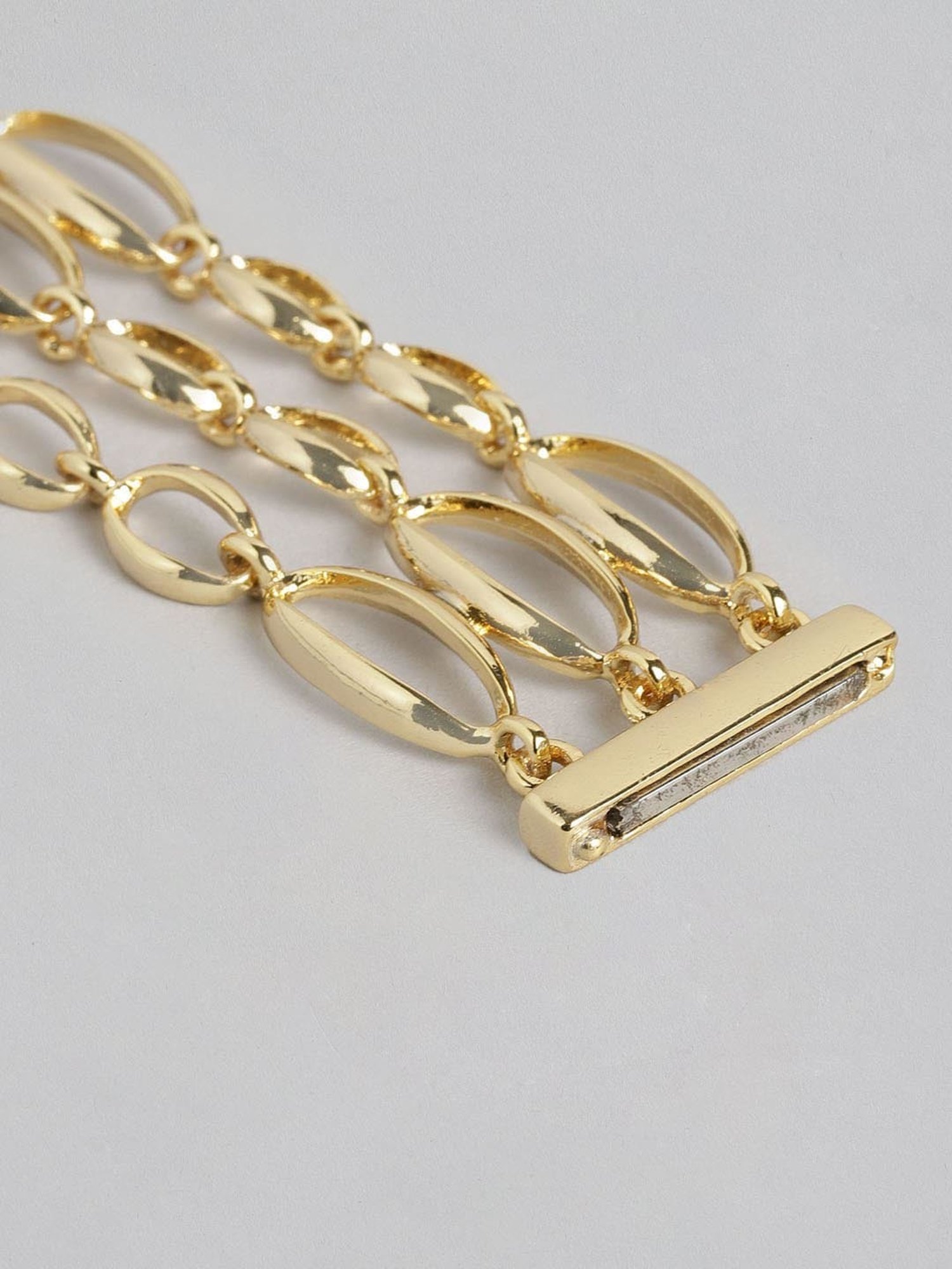 Estele Gold-Plated Multi Bubble Bracelet for Women