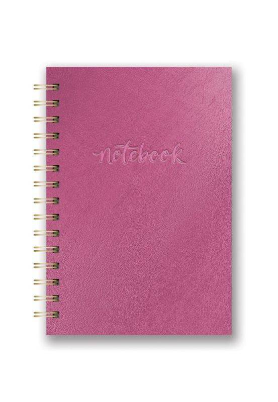 Orange Circle Studio Corporation,  Metallic Pink Spiral Leatheresque Notebook
