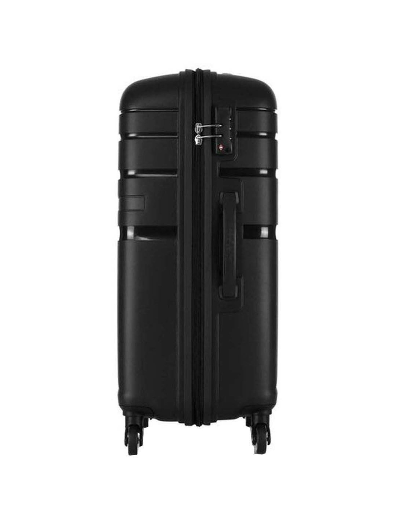 American Tourister Black Textured Hard Medium Trolley Bag - 70.5 cm