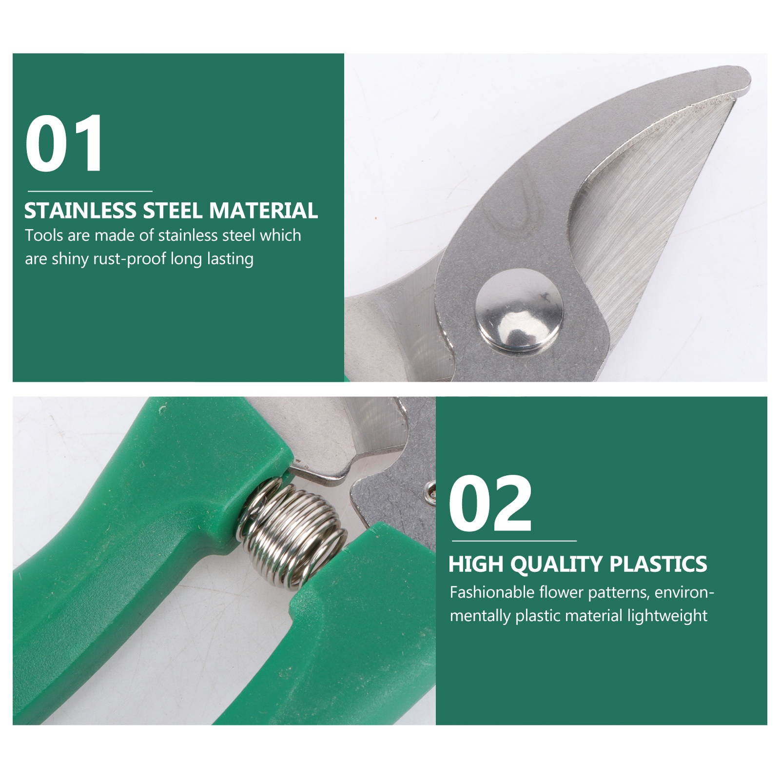 10 Pcs Garden Tools Set Case Garden Tool Kit with Anti-rust Shovel Scissor Harrow Water Sprayer and Case