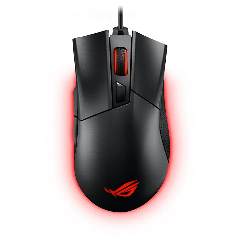 ROG Gladius II Aura Sync USB Wired Optical Ergonomic Gaming Mouse with DPI Target Button 12000 DPI ROG Gladius II