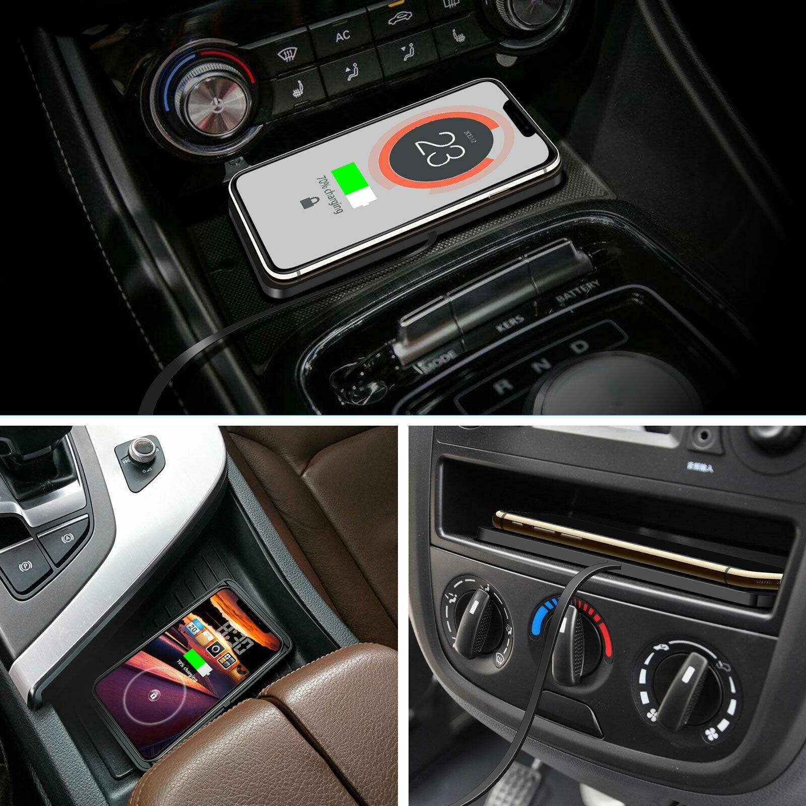 QI wireless Car phone charger charging pad mat for iPhone  universal