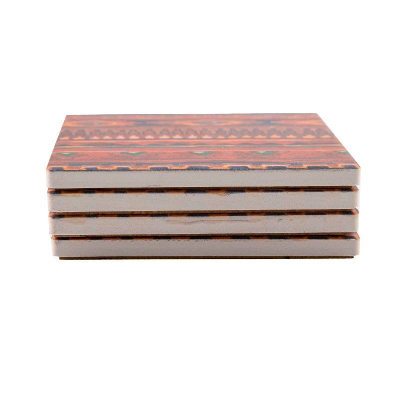 4pk Ceramic Southwest Blanket Print Coasters - Thirstystone