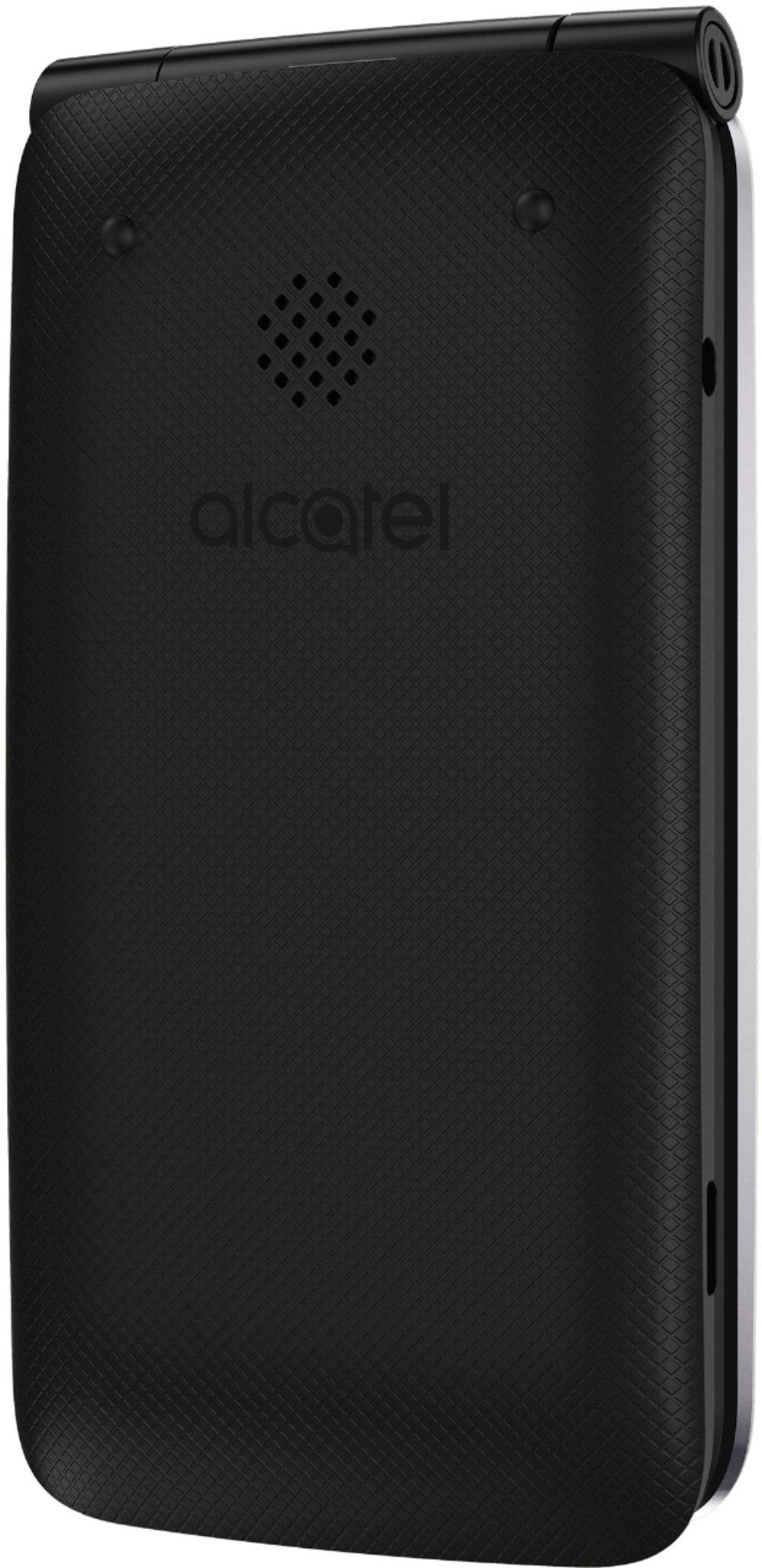 Alcatel QUICKFLIP 4044C Cricket Unlocked 4G LTE HD Voice Flip Phone - Grey