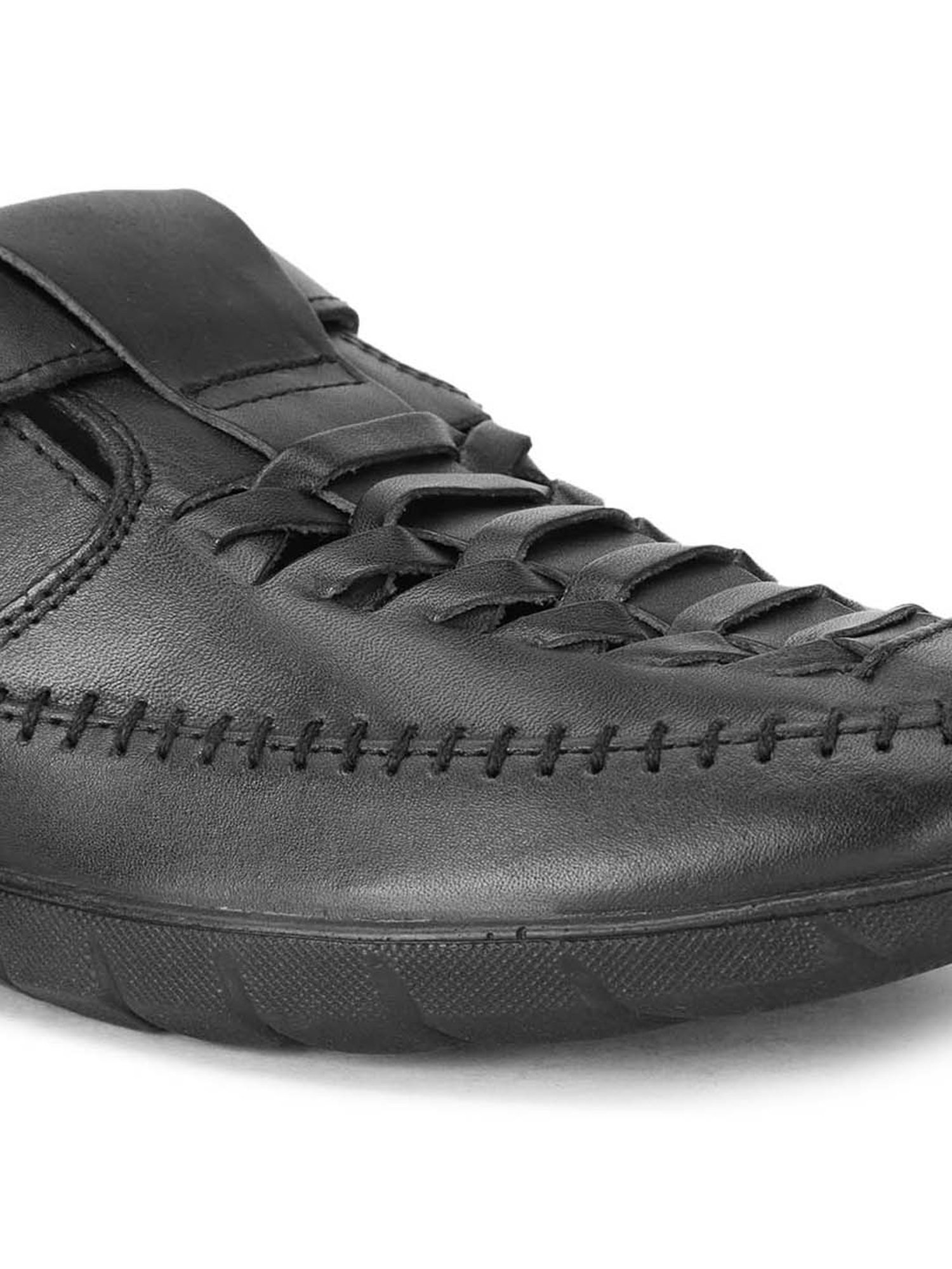 Scholl by Bata Men's Black Fisherman Sandals