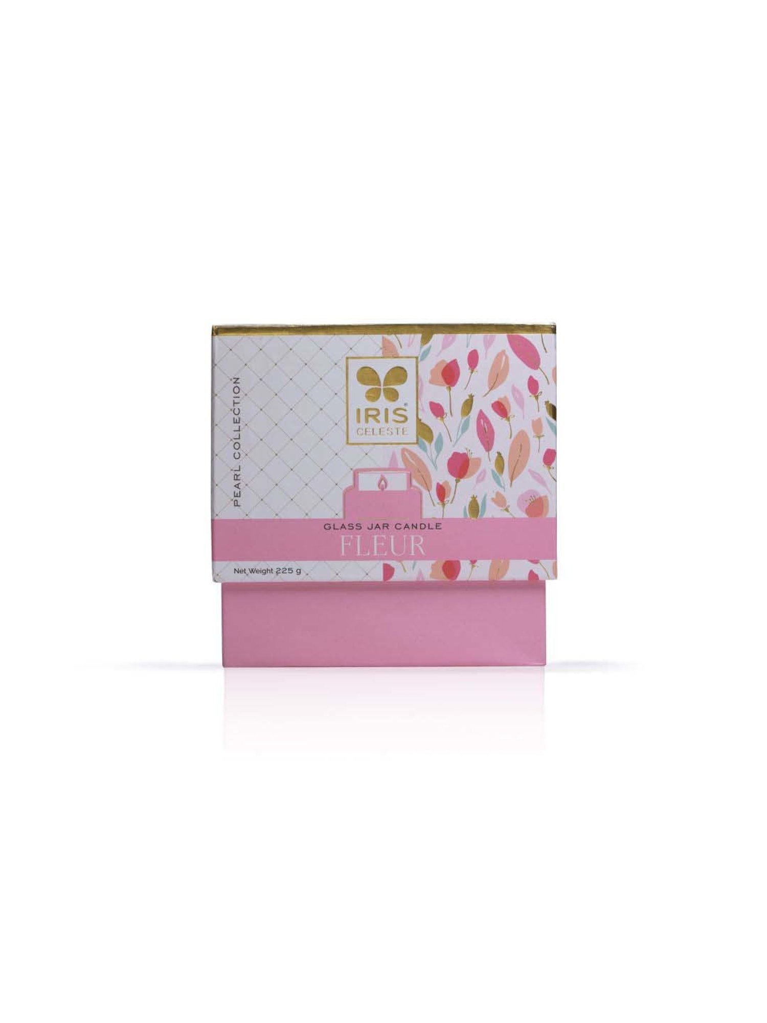 IRIS Pearl Collection White Celeste Apothcary Fleur Fragrance Jar Candle