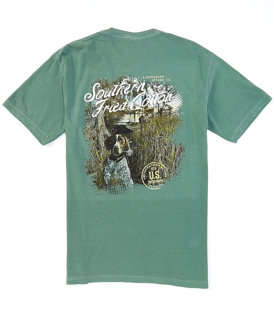 Southern Fried Cotton Men's Hadley Short-Sleeve Pocket Graphic Tee