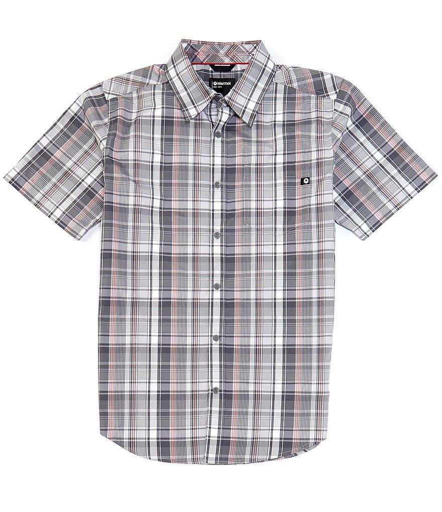 Marmot Lykken Plaid Short-Sleeve Performance Woven Shirt