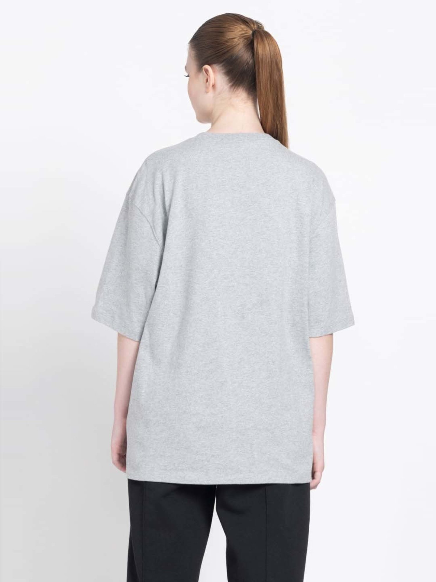 Adidas Originals Grey Cotton Oversized T-Shirt