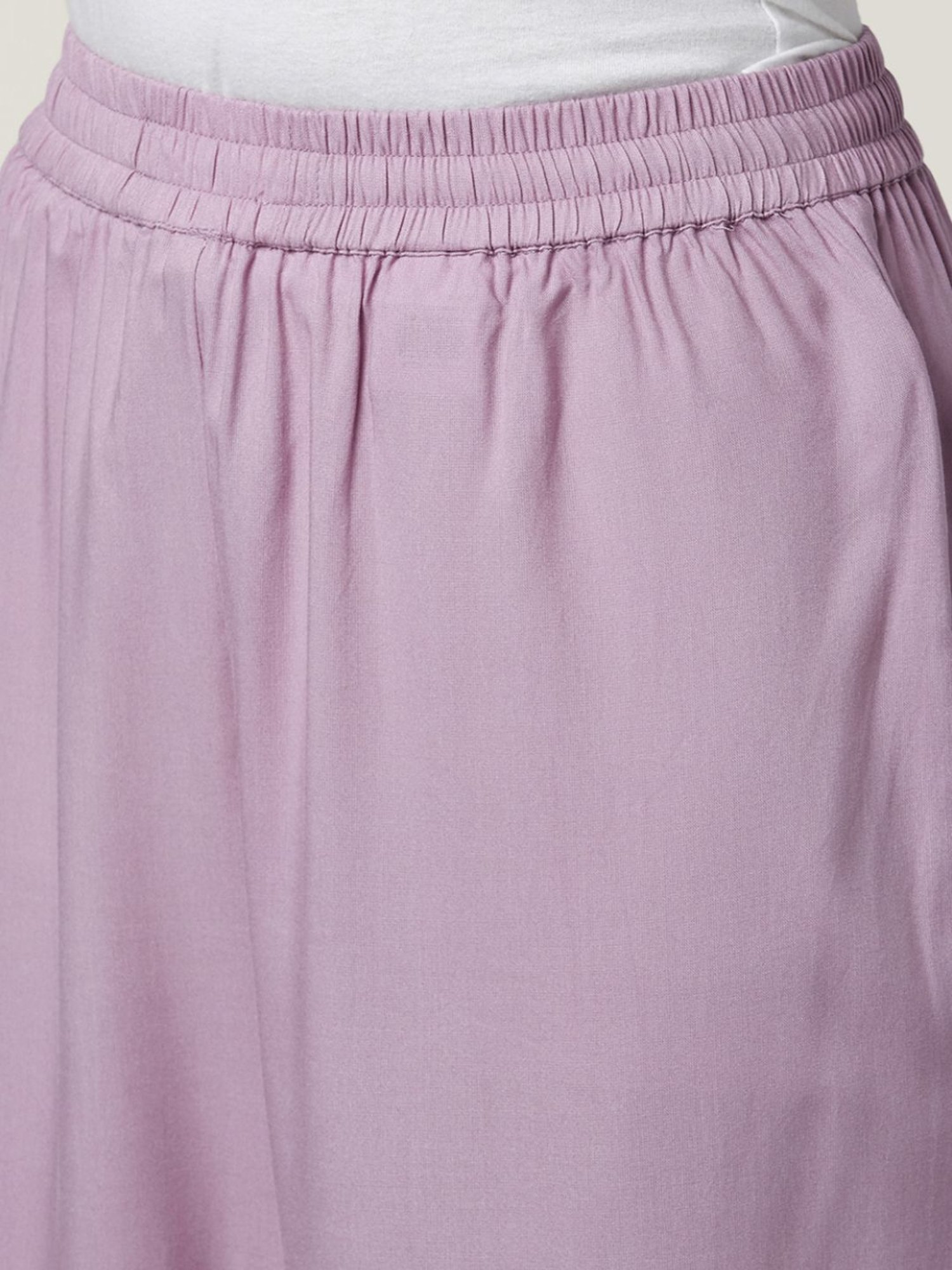 Rangmanch by Pantaloons Lilac Floral Print Kurta Palazzo Set