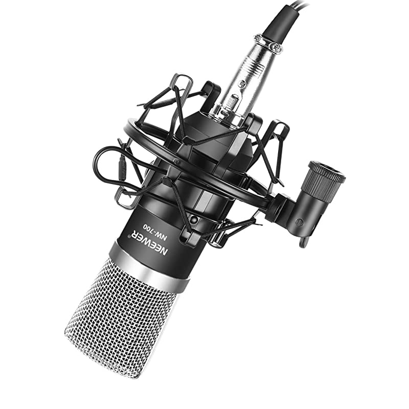 NW-700 Professional Studio Broadcasting & Recording Condenser Microphone (1)NW-700 Condenser Microphone (1)Metal Microphone Shock Mount (1)Ball-type Anti-wind Foam Cap (1)Microphone Audio Cable