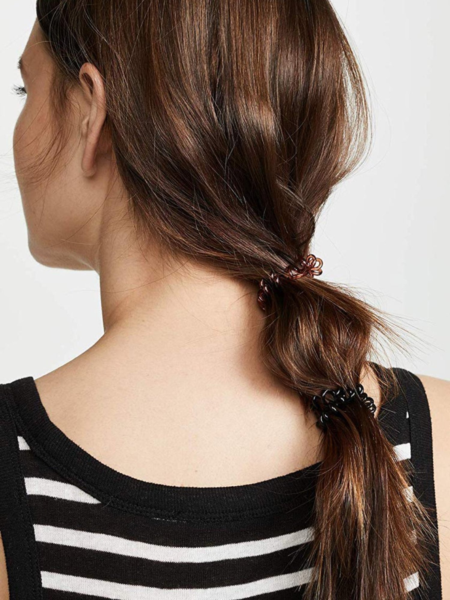 OOMPH Pack of 4 Invisible Elastic Rubber Band Ponytail Holder Stylish Latest