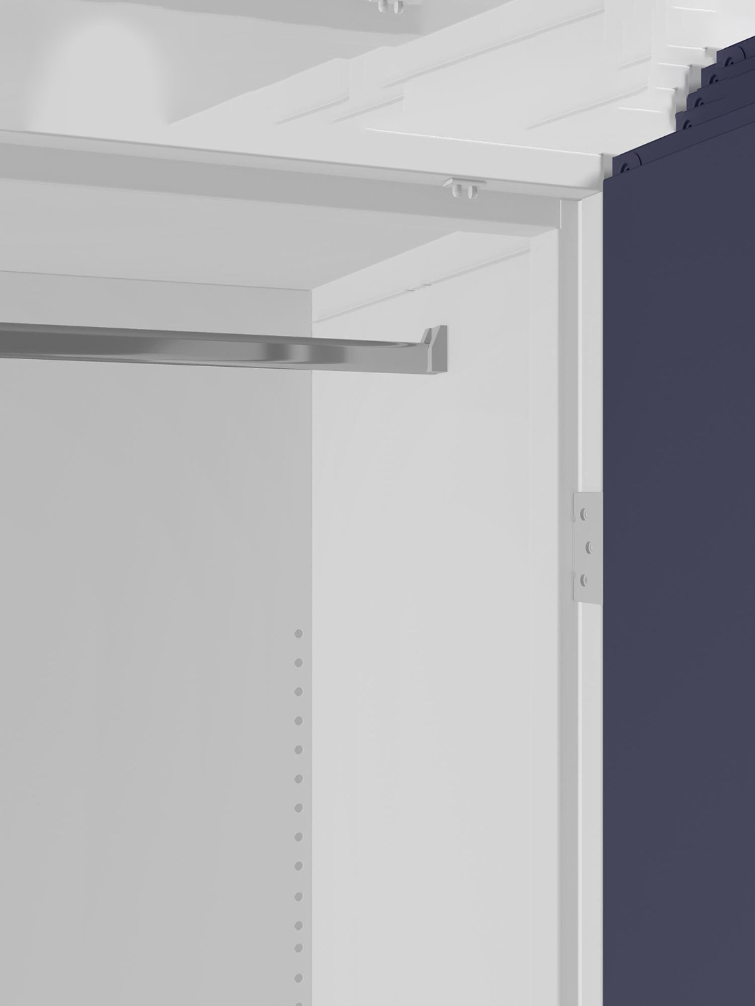 Home Basics 5 Dual Hook Chrome Plated Steel Over the Door Hanging Rack