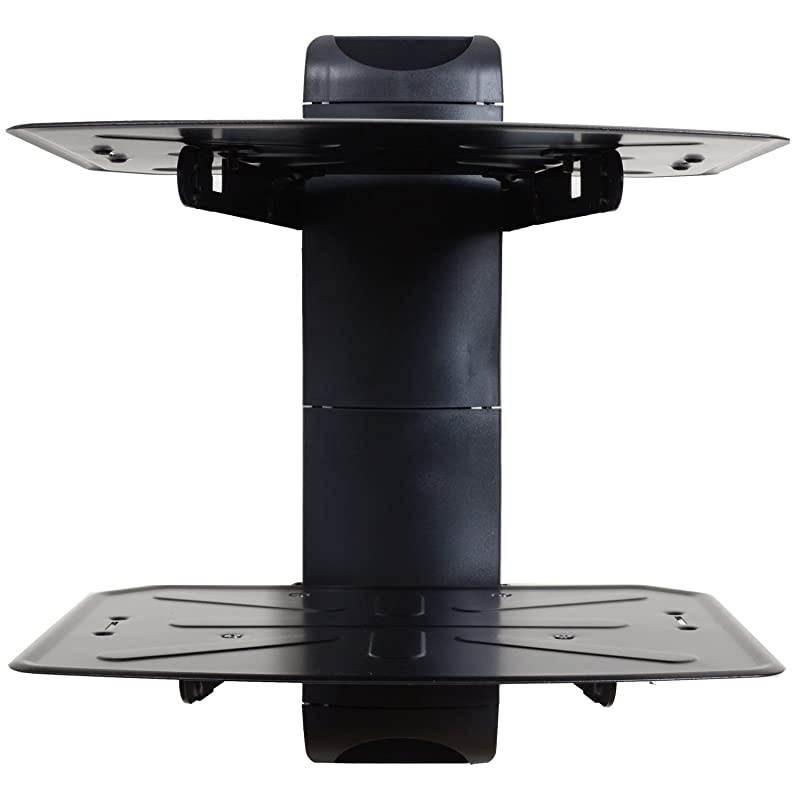 2 Shelf DVD DVR VCR Wall Mount Bracket Component Shelf for DVD Player DDS Receiver Video Audio Cable Box MDVD04B WP6