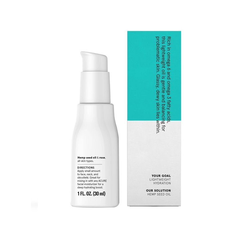 Acure The Essentials Hemp Seed Oil - 1 fl oz