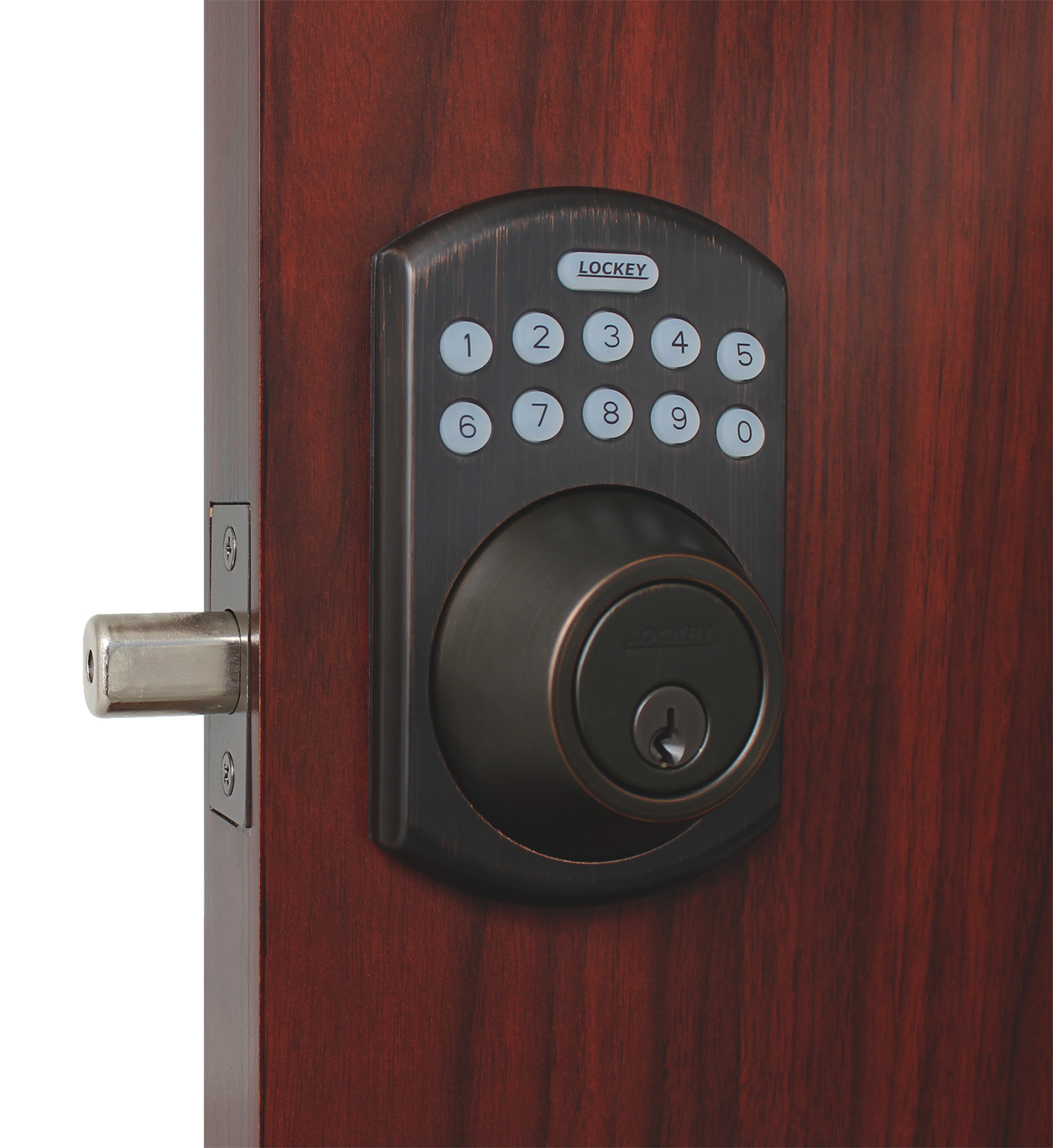 LockeyUSA EB915OIL Electronic Bluetooth Deadbolt with Keypad Access, iOS & Android, Oil Rubbed Bronze