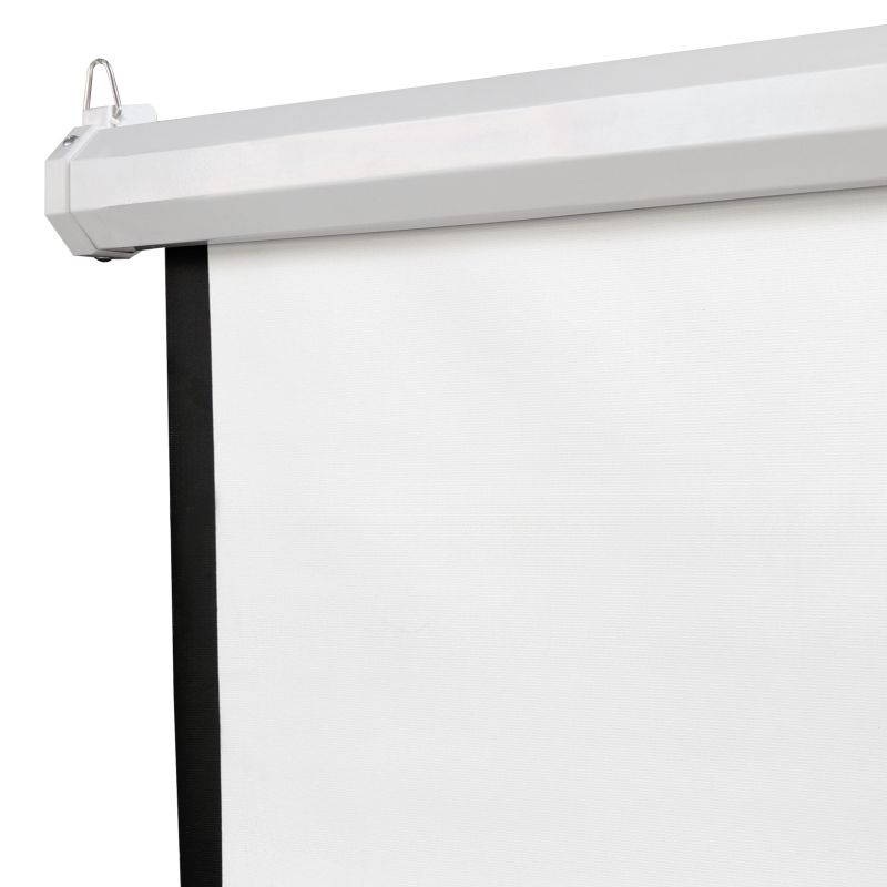 ZENY 100" HD 16:9 Projector Screen Manual Ceiling/Wall Mount Manual Pull Down Projection Screen