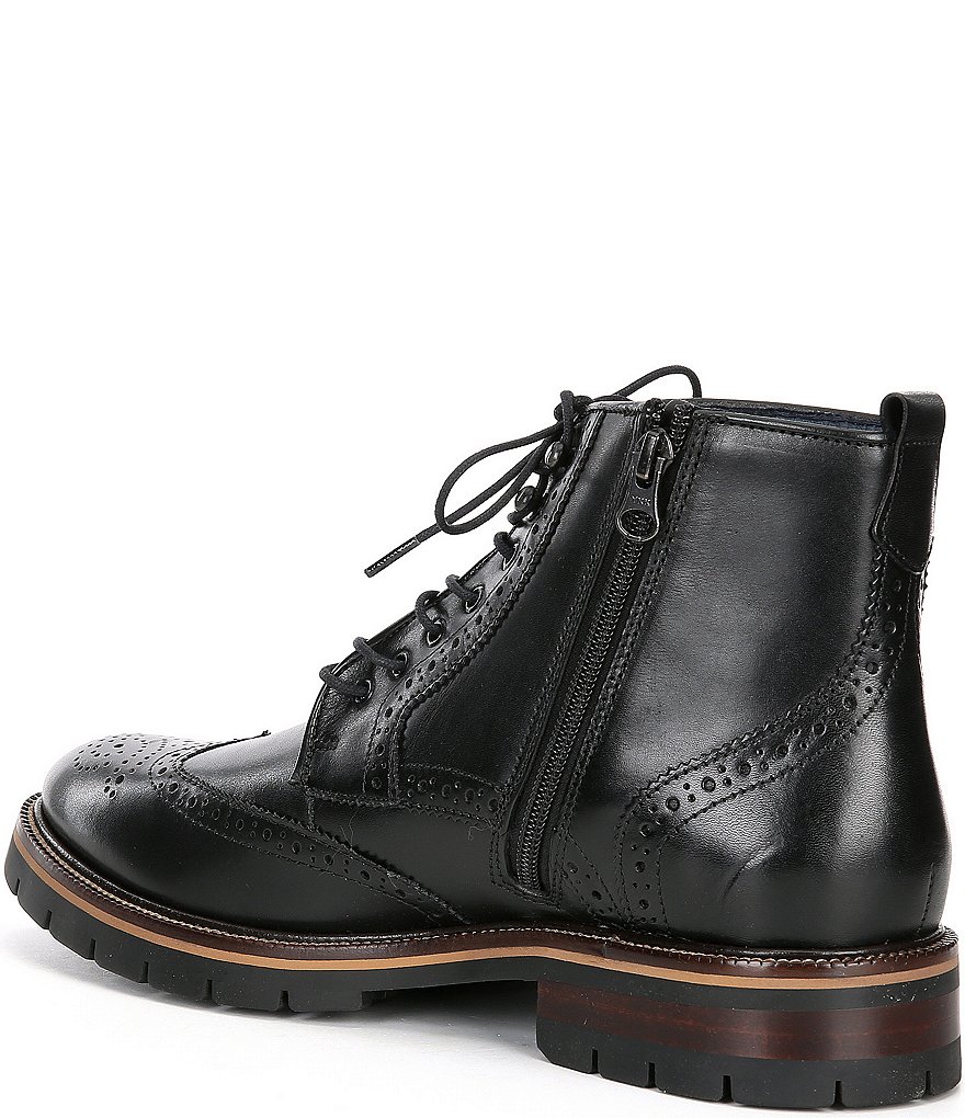 Johnston & Murphy Men's Cody Wingtip Zip Boots