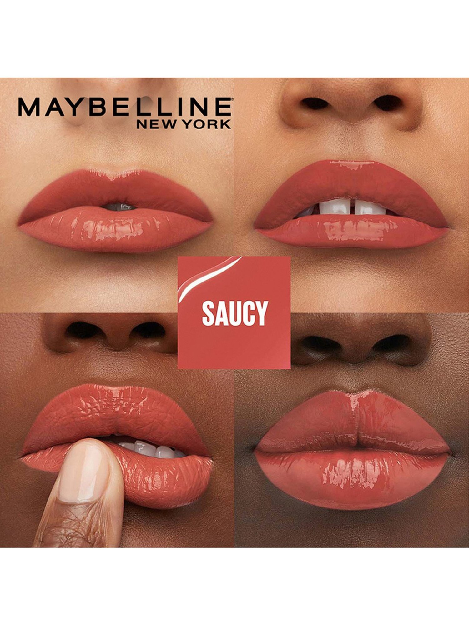 Maybelline New York Superstay Vinyl Ink Liquid Lipstick - Saucy,4.2ML