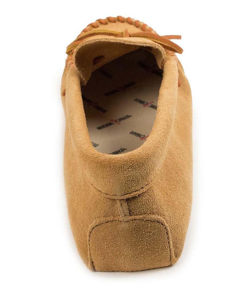 Minnetonka Men's Leather Laced Softsole Slipper
