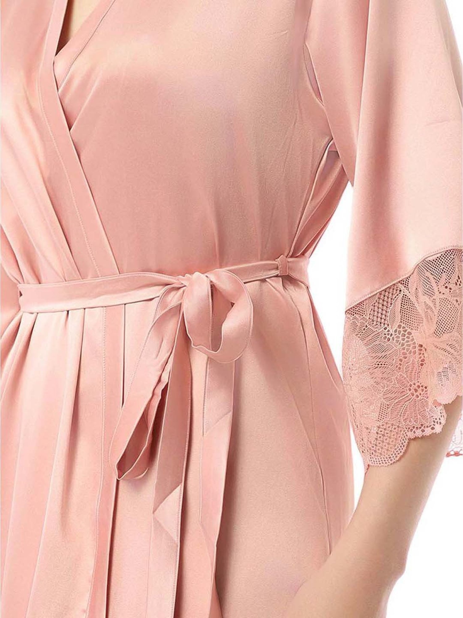 Amante Pink Plain Robe