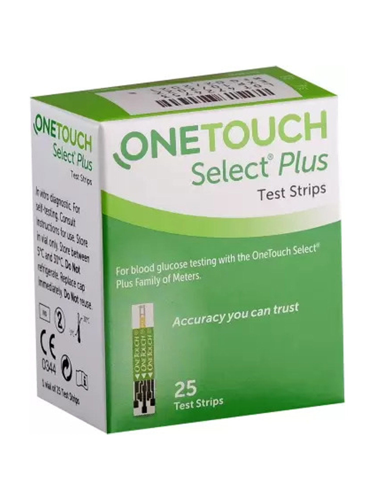 OneTouch Select Plus Test Strips - Pack of 25