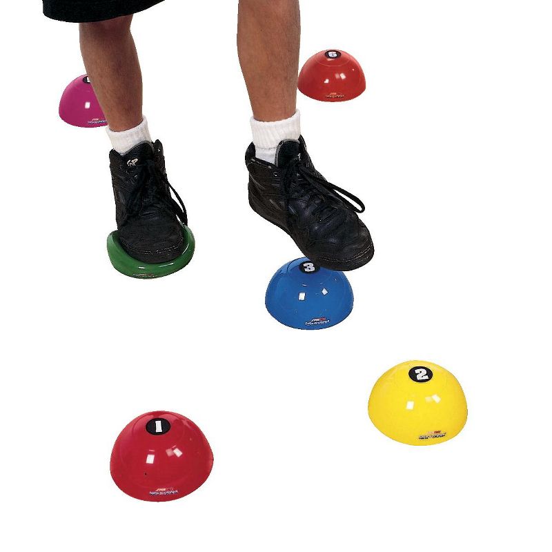 Sportime Numbered Step-N-Stones, 2-5/8 x 5-1/4 Inches, Assorted Colors, set of 6