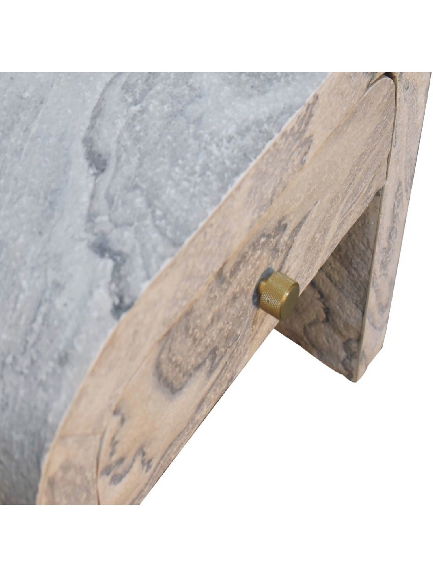 Sleepyhead Ally Teak Brown Sheesham Wood Bedside Table