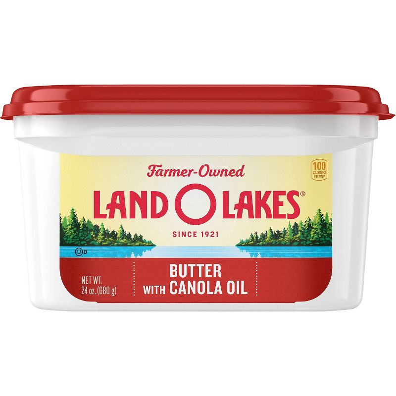 Land O Lakes Spreadable Butter with Olive Oil & Sea Salt - 7oz
