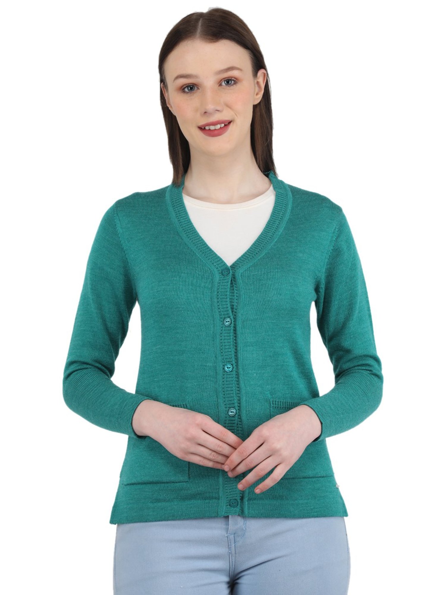 Monte Carlo Teal Cardigan