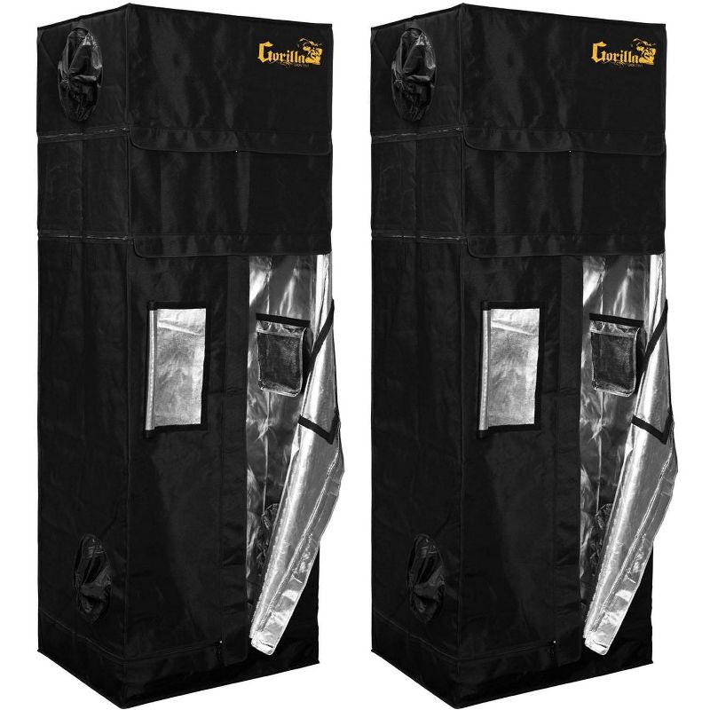 Gorilla Grow Tent 2' x 2.5' Indoor Hydroponic Greenhouse, Pair| GGT22