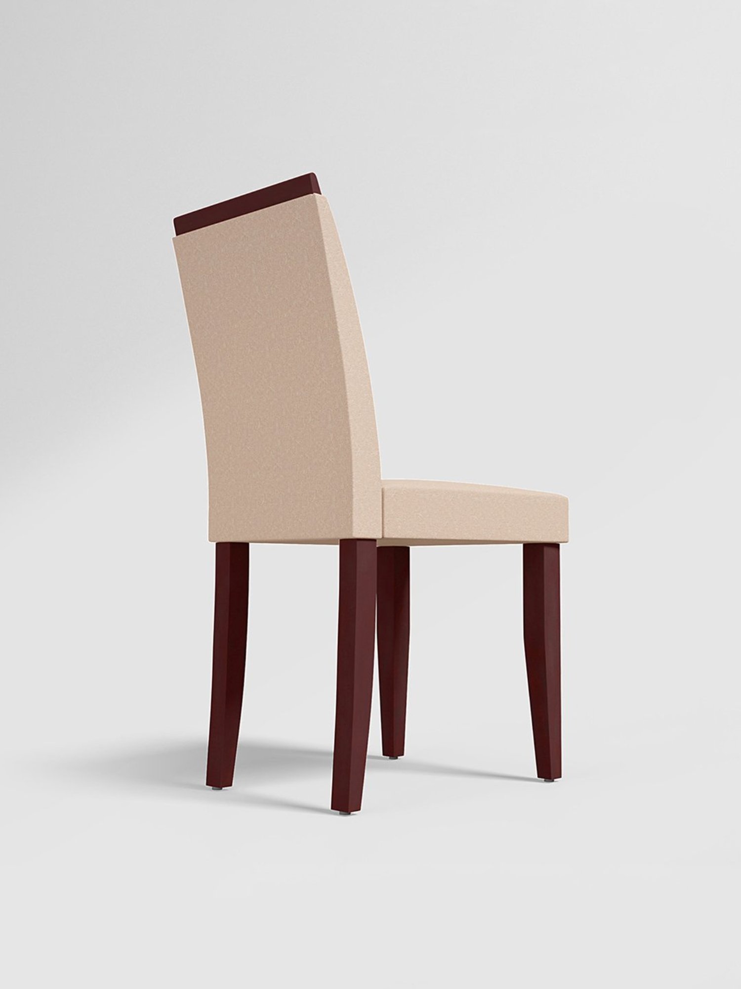 Durian Elanor Modern Brown & Beige Premium Leatherette Dining Chair