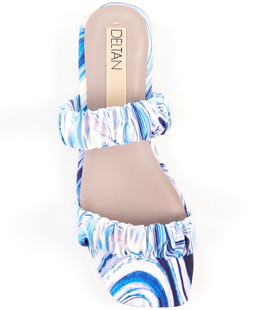 Deltan Cora Printed Two Band Sandals