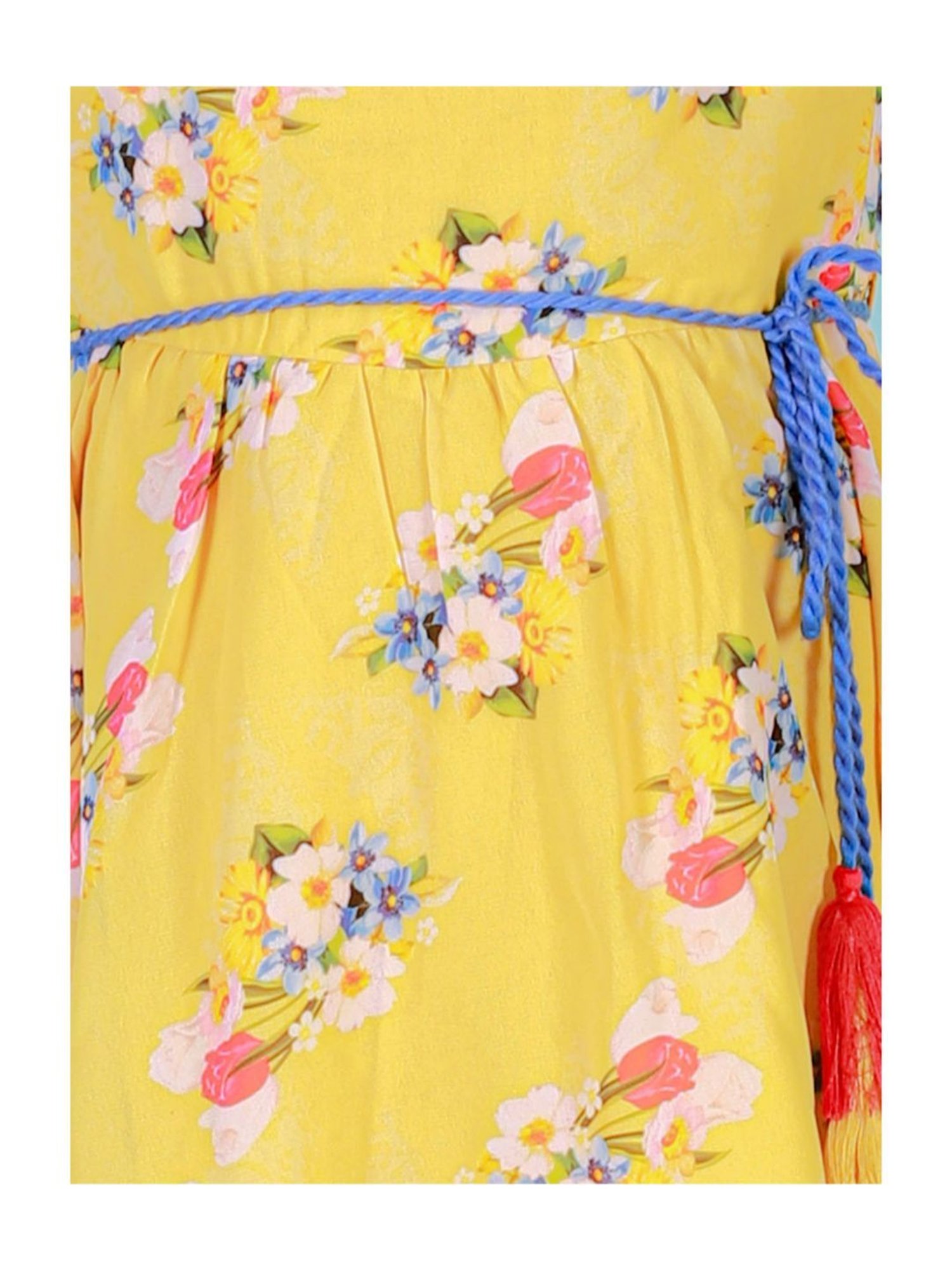 Budding Bees Kids Multicolor Floral Print Dress