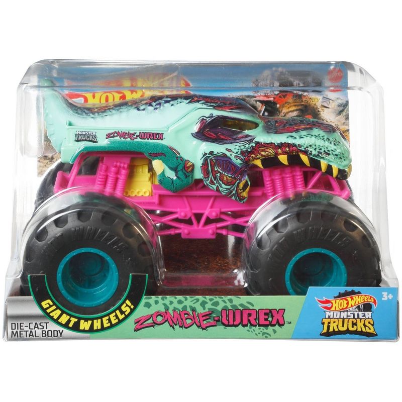 Hot Wheels Monster Trucks 1:24 Zombie-wrex Vehicle