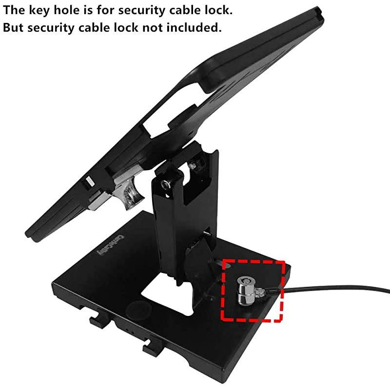 Desktop amp Wall Mount AntiTheft Security Kiosk POS Stand Holder Enclosure for Tablets Compatible with iPad 234 iPad air iPad air 2 iPad 97quot FlipampRotate Design