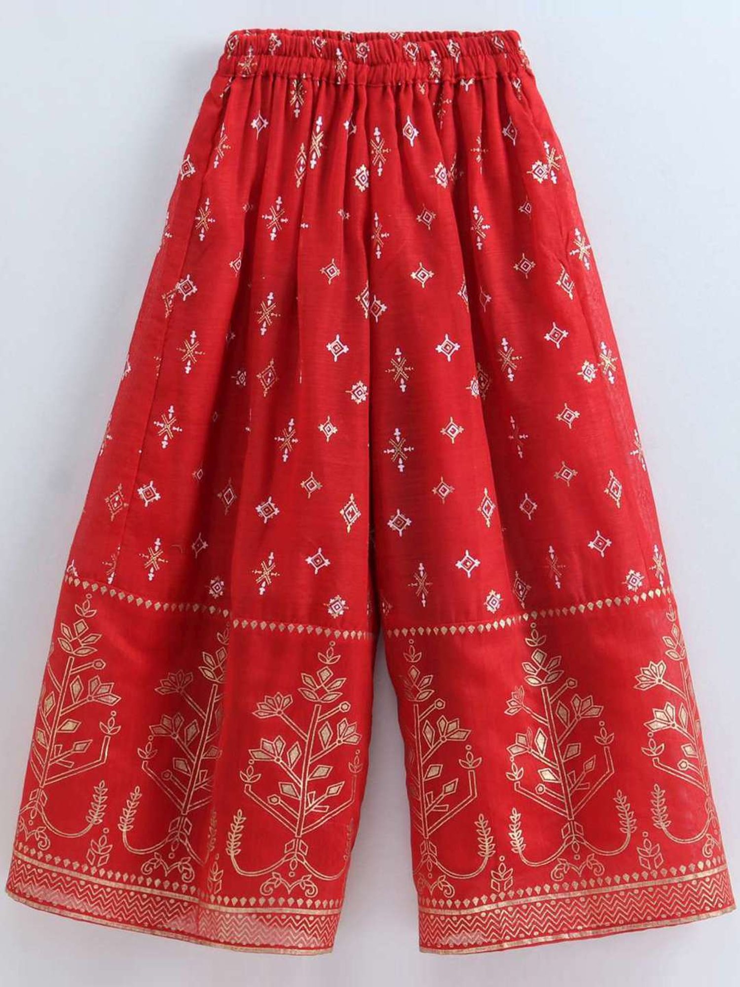 TWISHA Kids Green & Red Printed Top Set