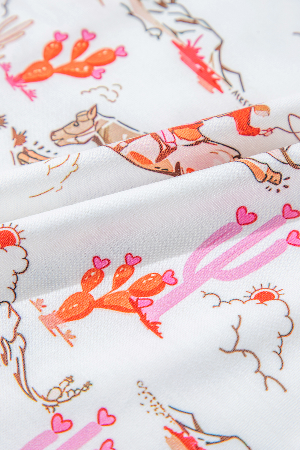 White Christmas Pullover and Drawstring Pants Pajama Set