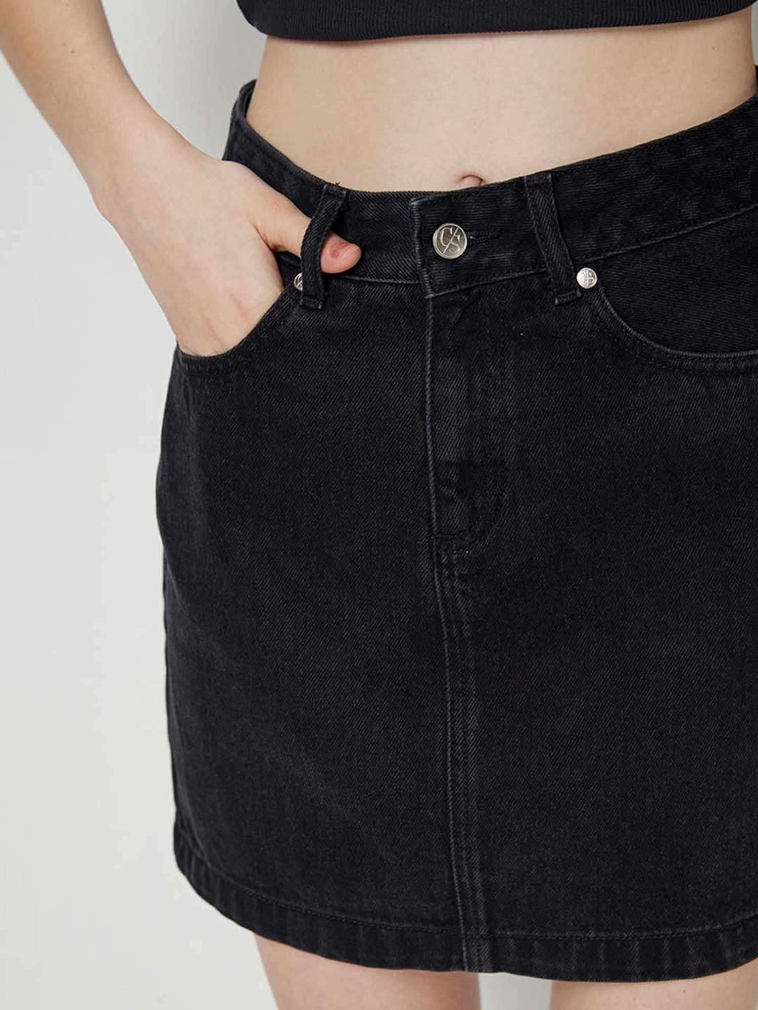 Cover Story Black Mini Skirt