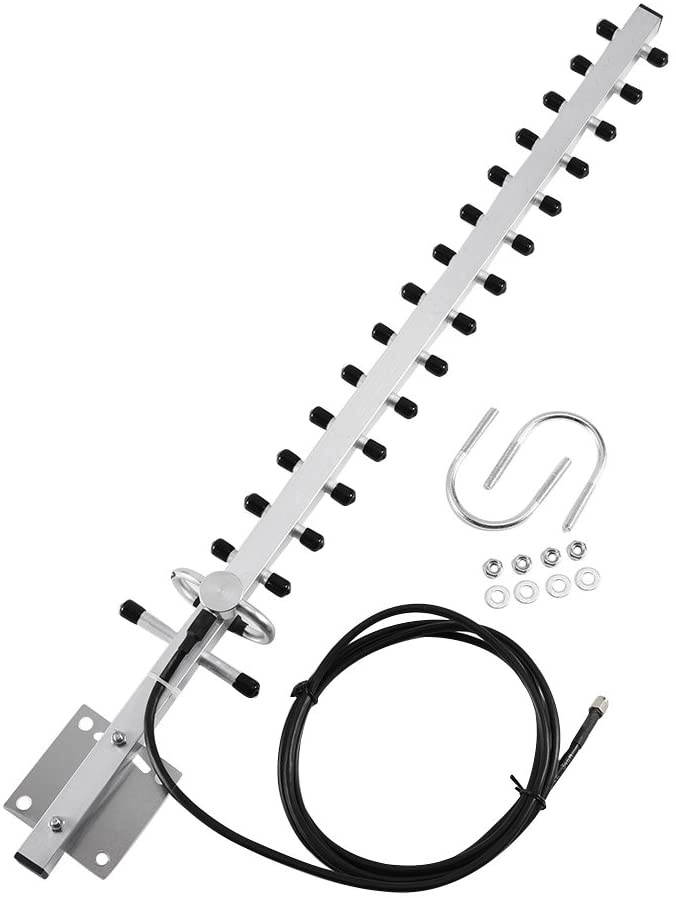 Yoidesu Directional Wireless Yagi Antenna 25dBi 2.4GHz WiFi Antenna with RP-SMA Connector 2M Cable for Wireless Network Router Reapter USB Adapter IP Camera