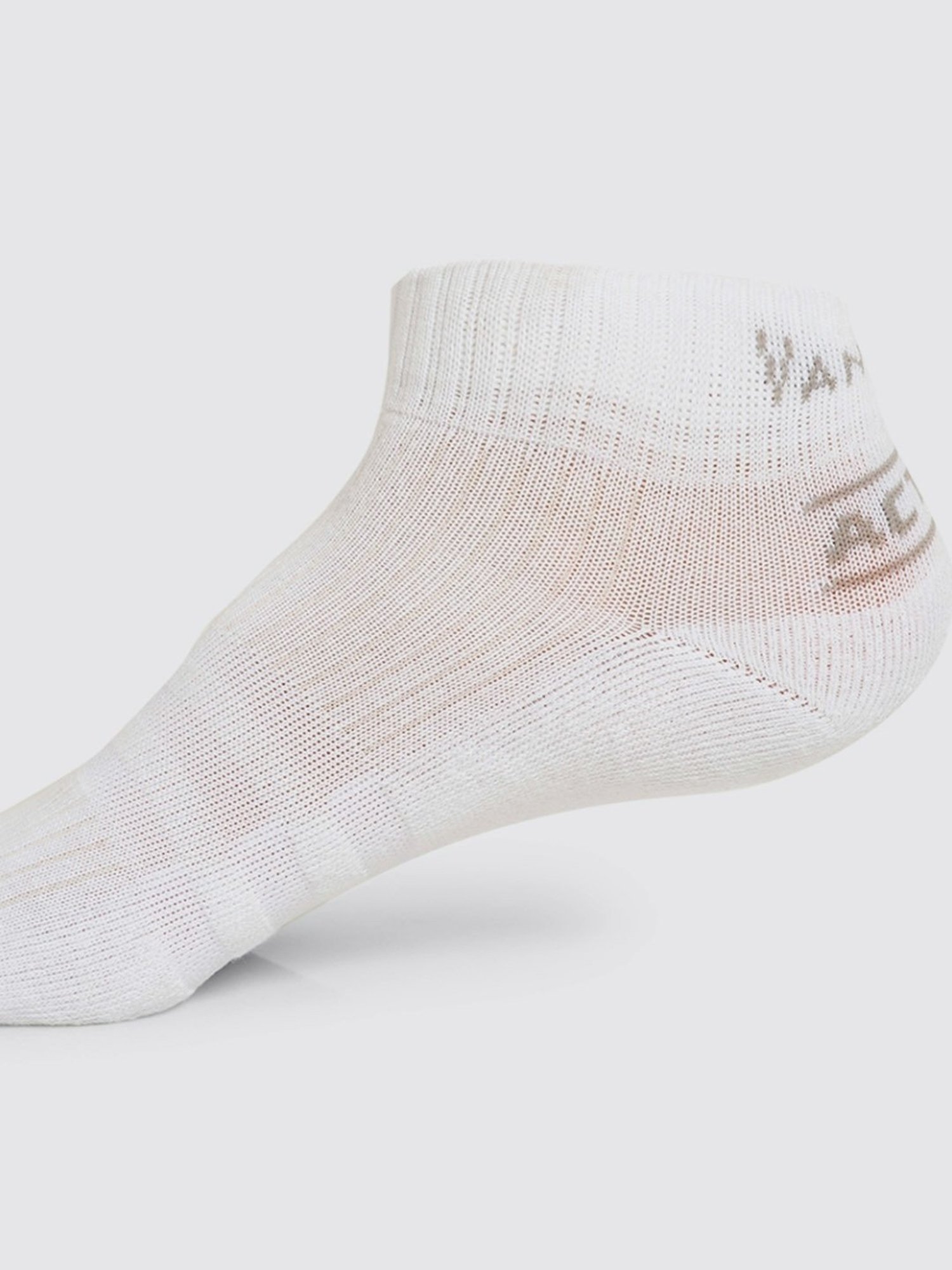 Van Heusen Active Snug Fit Anti Bacterial Soft Handfeel Solid Low Show Socks - Pack of 3 - White